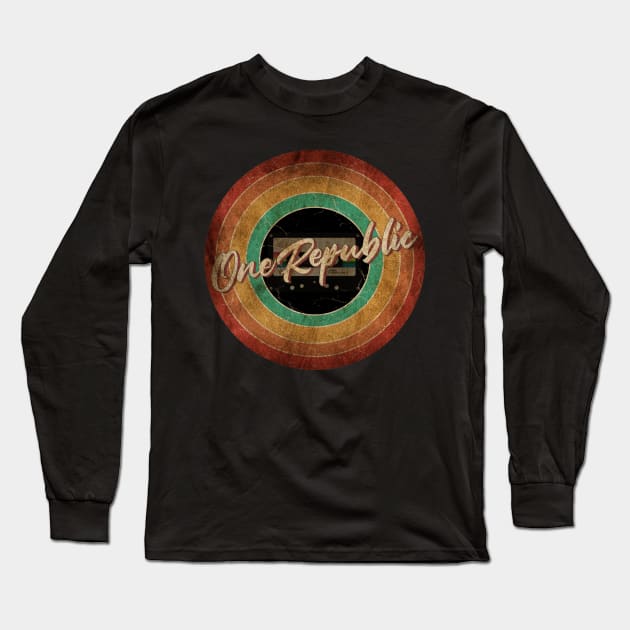 OneRepublic Vintage Circle Art Long Sleeve T-Shirt by antongg